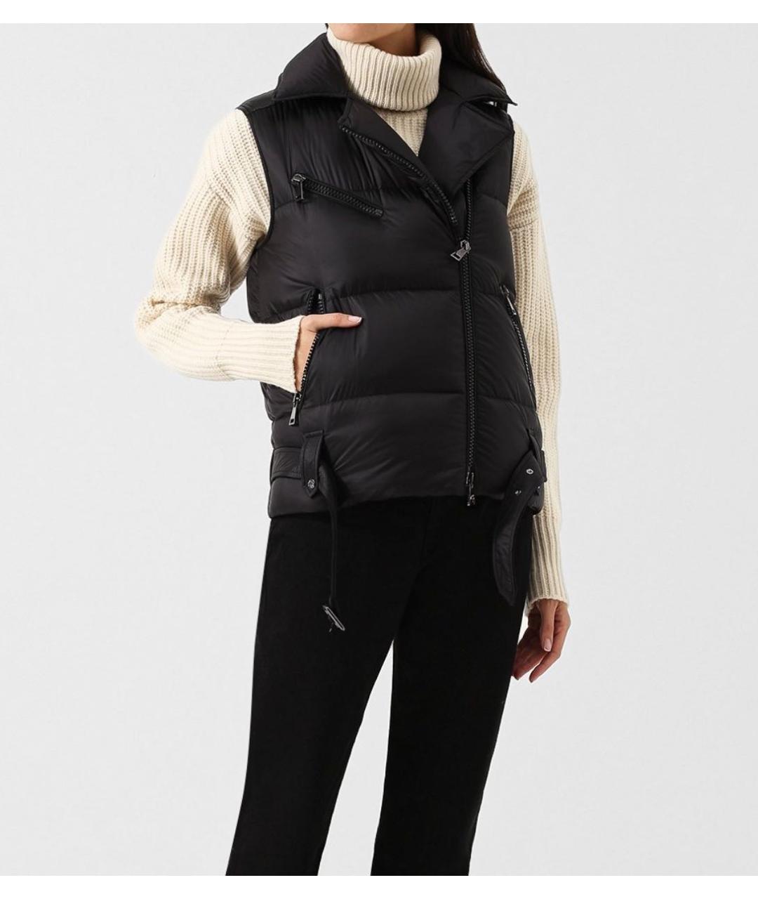 MONCLER Черный жилет, фото 2