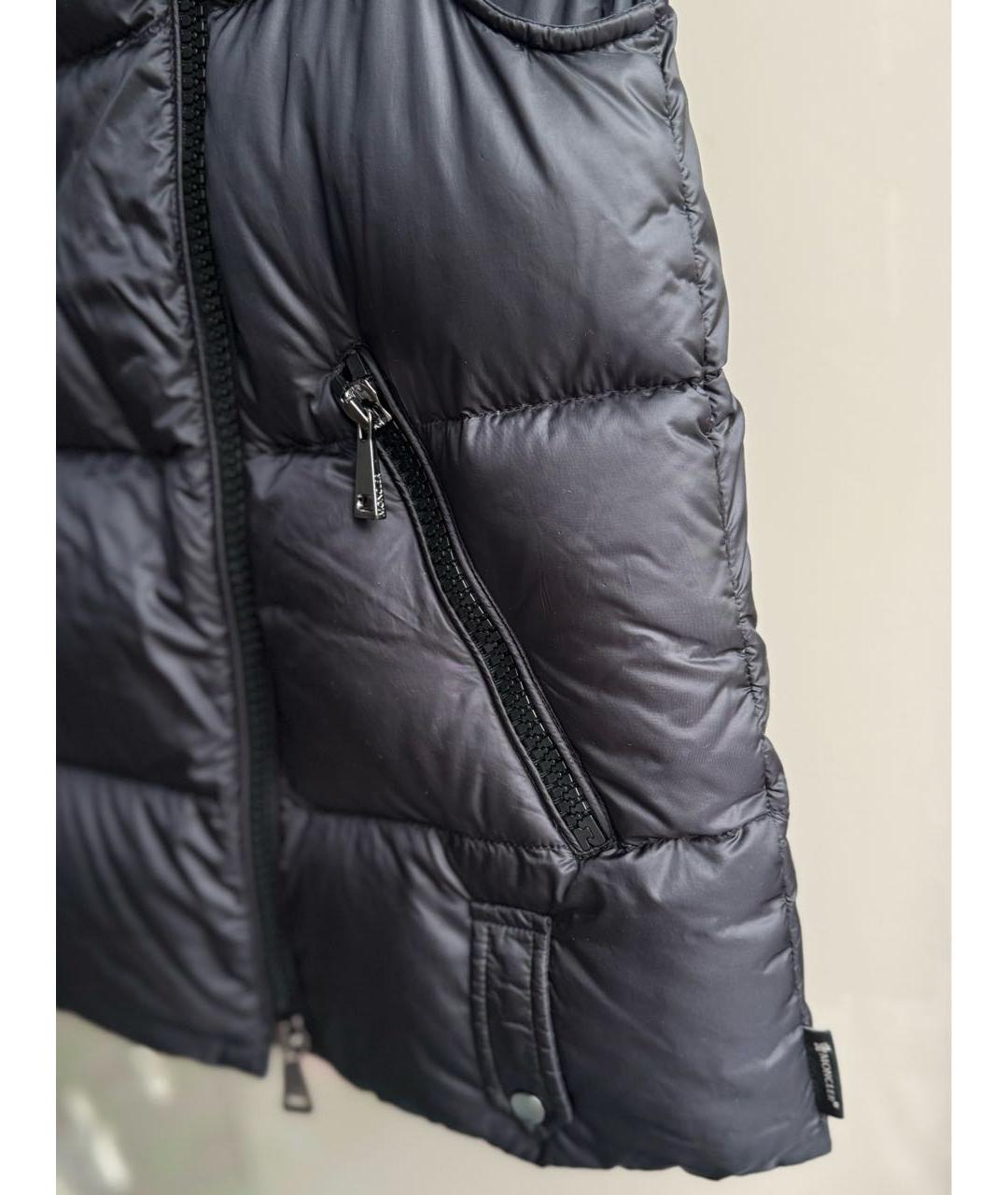 MONCLER Черный жилет, фото 6