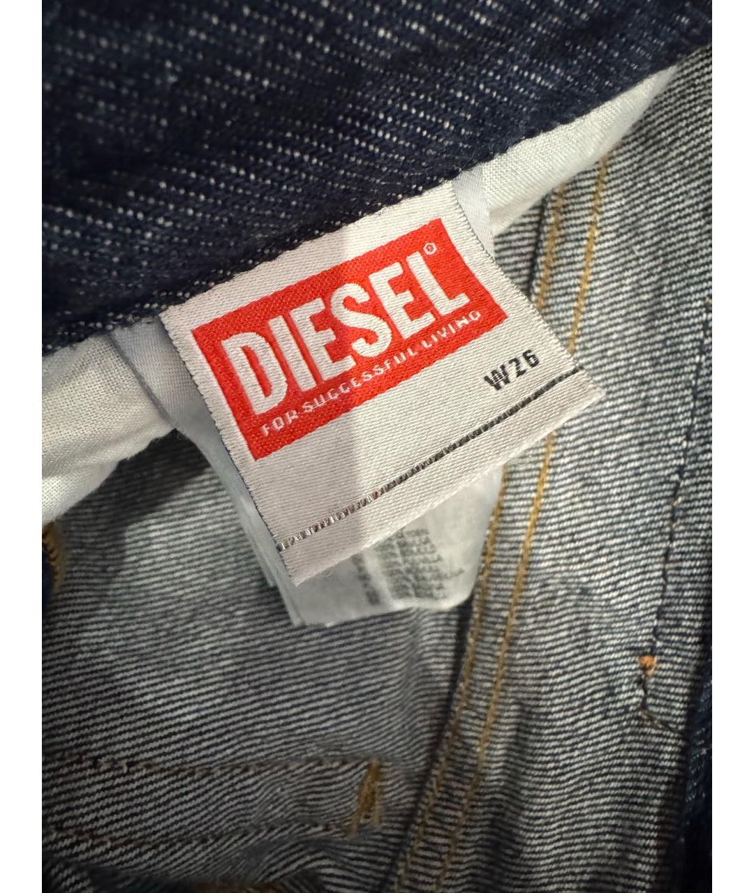 DIESEL Темно-синие хлопковые джинсы клеш, фото 5