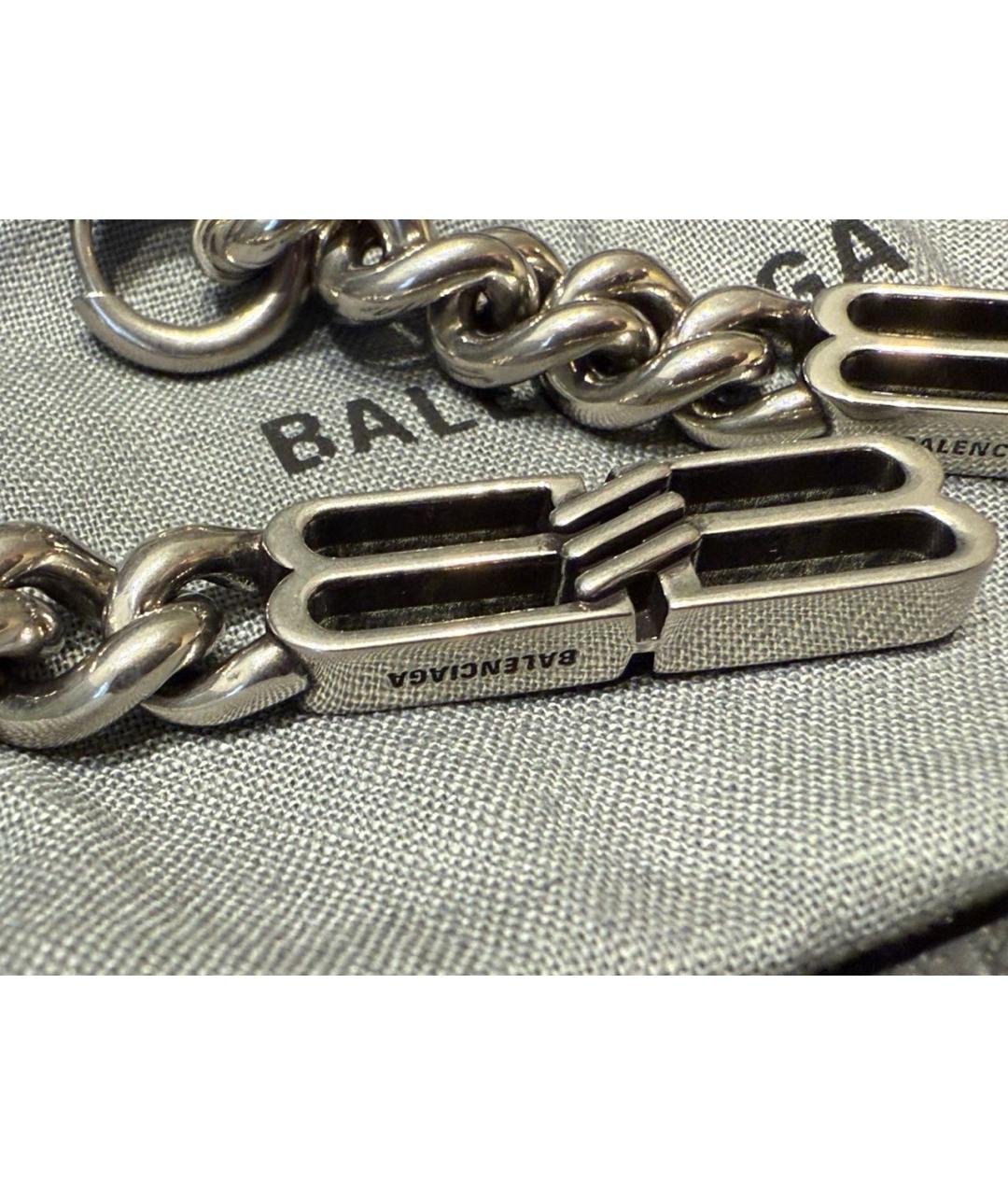 BALENCIAGA Серебряные серьги, фото 4