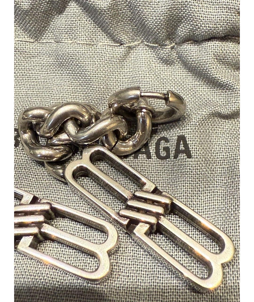 BALENCIAGA Серебряные серьги, фото 2
