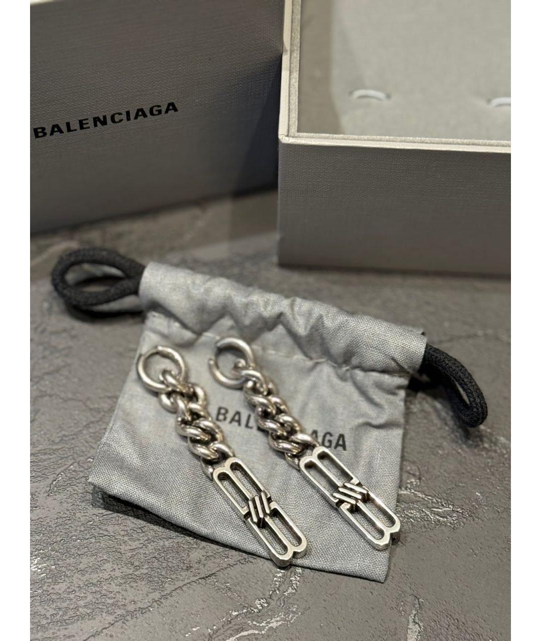 BALENCIAGA Серебряные серьги, фото 7