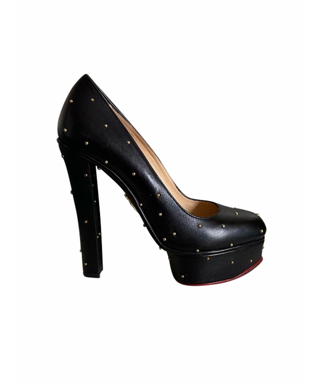 CHARLOTTE OLYMPIA Черные кожаные туфли, фото 1
