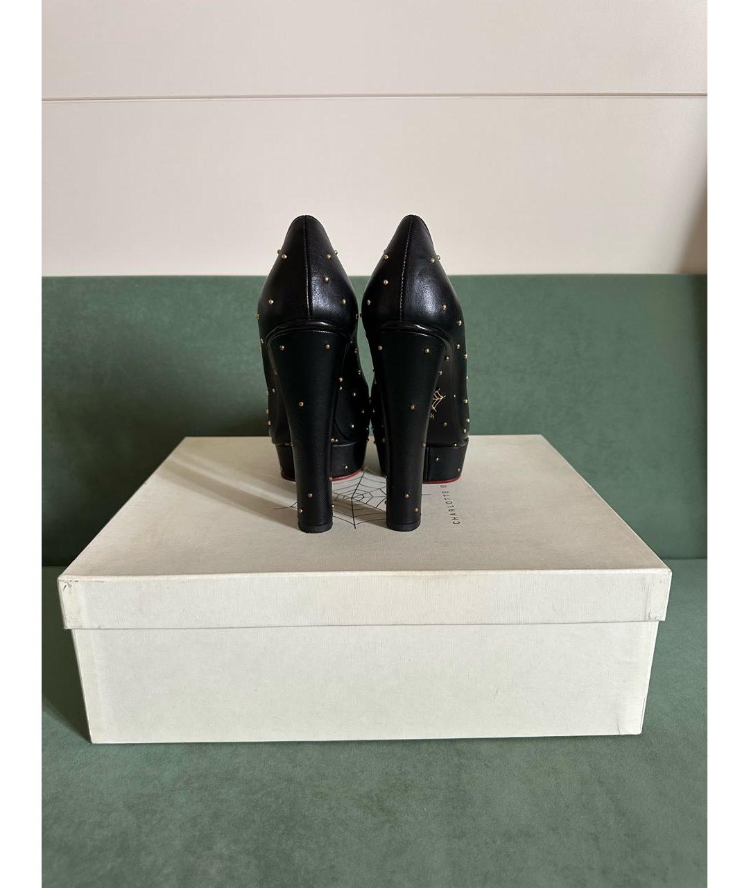 CHARLOTTE OLYMPIA Черные кожаные туфли, фото 3