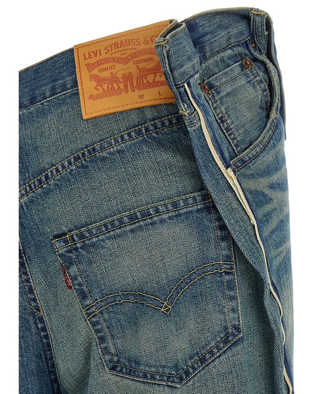 JUNYA WATANABE Синие хлопковые прямые джинсы, фото 4