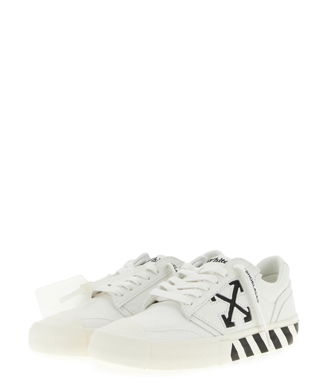 OFF-WHITE Белые текстильные кроссовки, фото 2