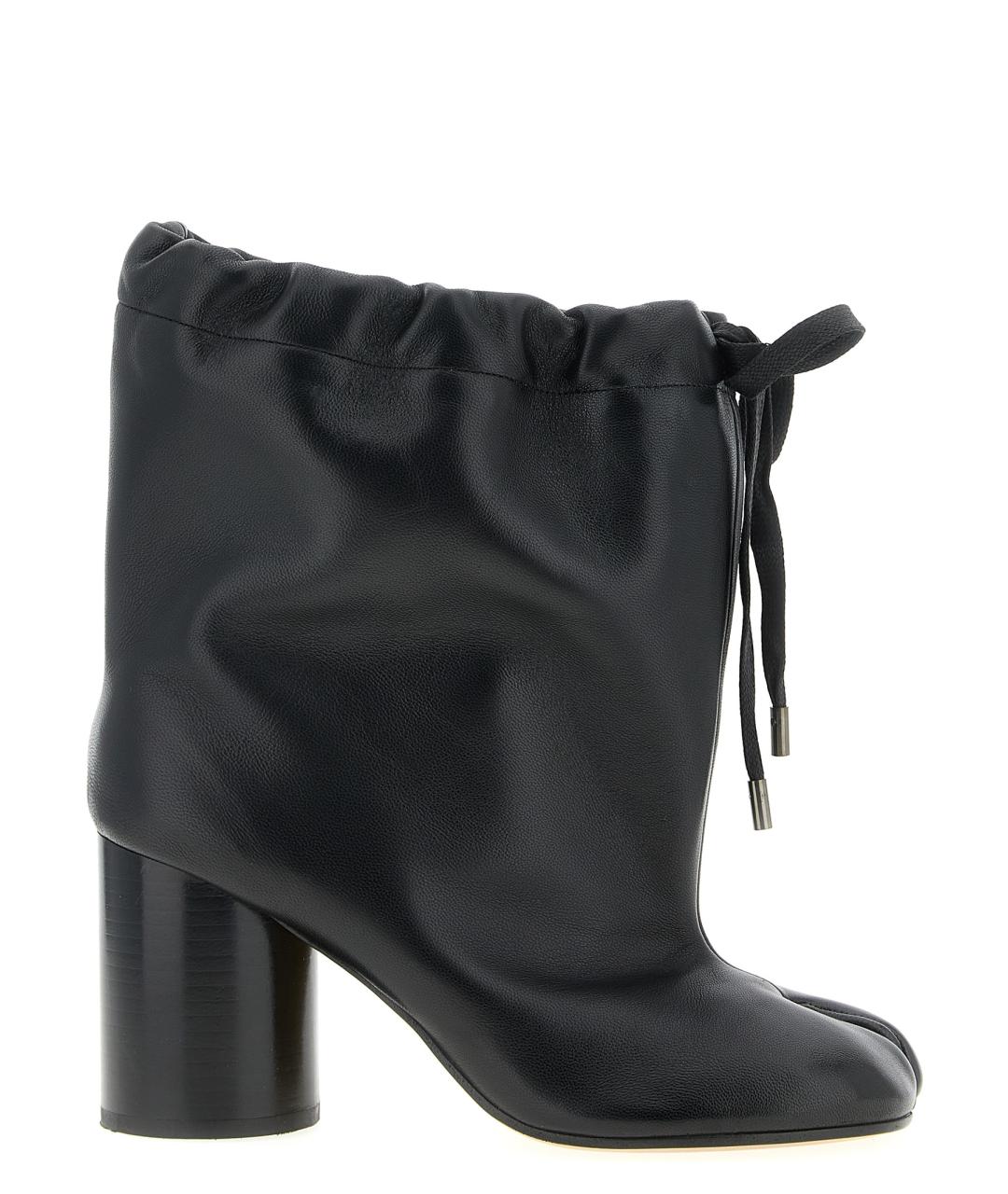 MAISON MARGIELA Черные кожаные ботильоны, фото 1