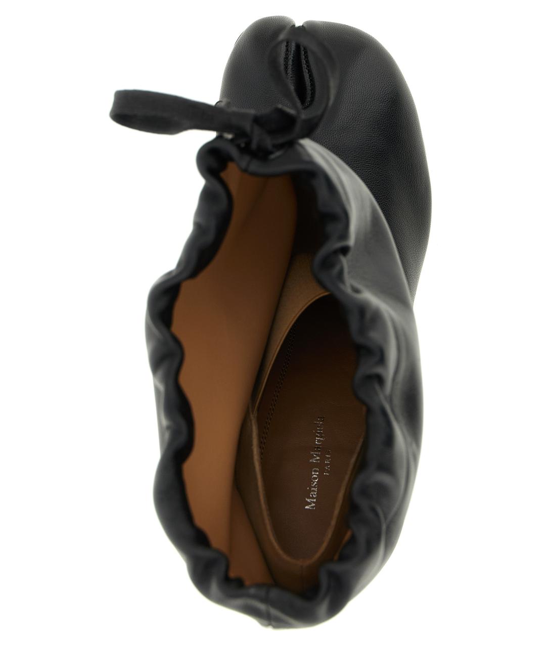 MAISON MARGIELA Черные кожаные ботильоны, фото 4