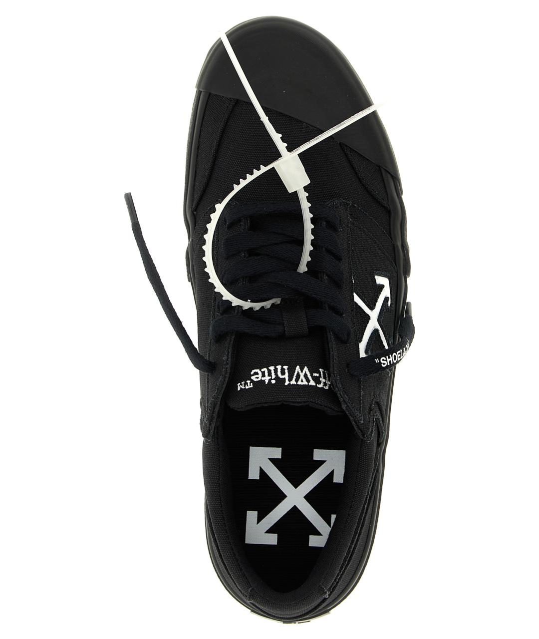 OFF-WHITE Черные текстильные кеды, фото 5