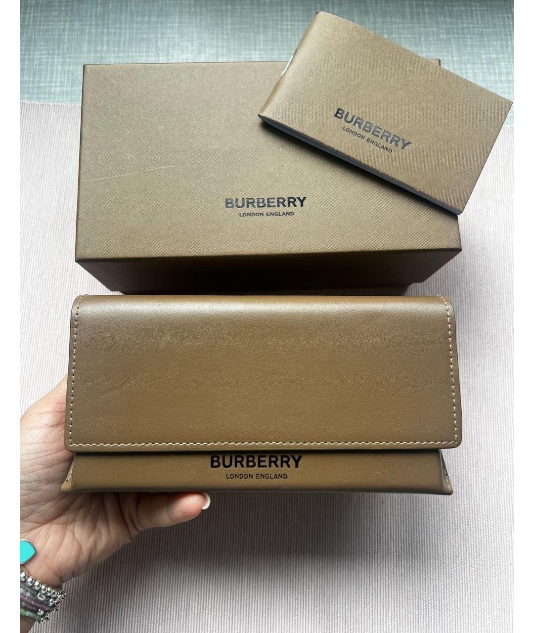BURBERRY Черные пластиковые солнцезащитные очки, фото 4