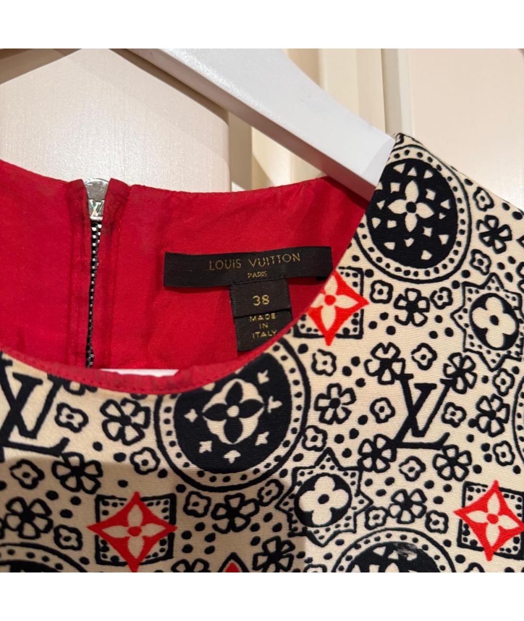 LOUIS VUITTON Мульти повседневное платье, фото 3