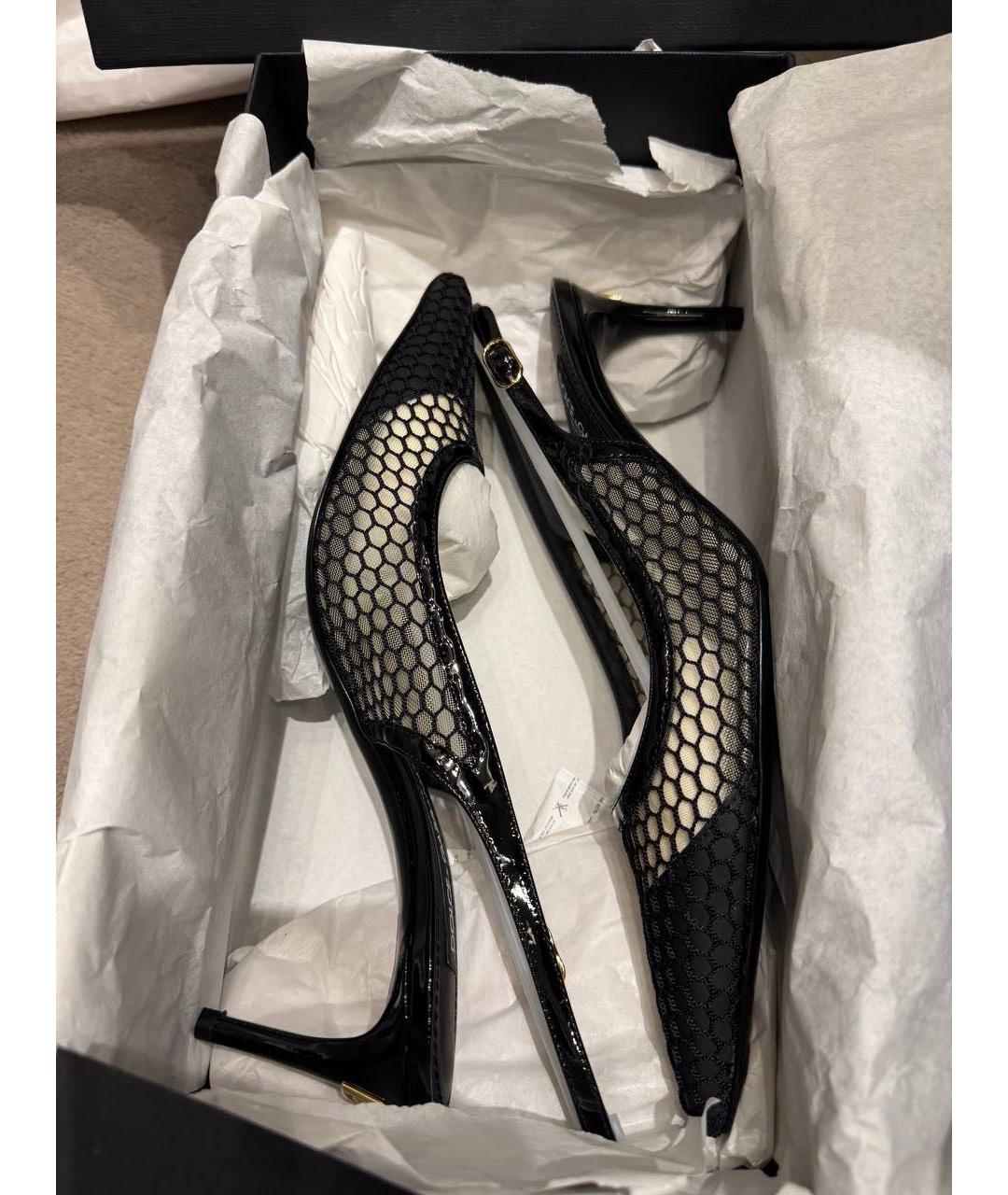 DOLCE&GABBANA Черные текстильные туфли, фото 6