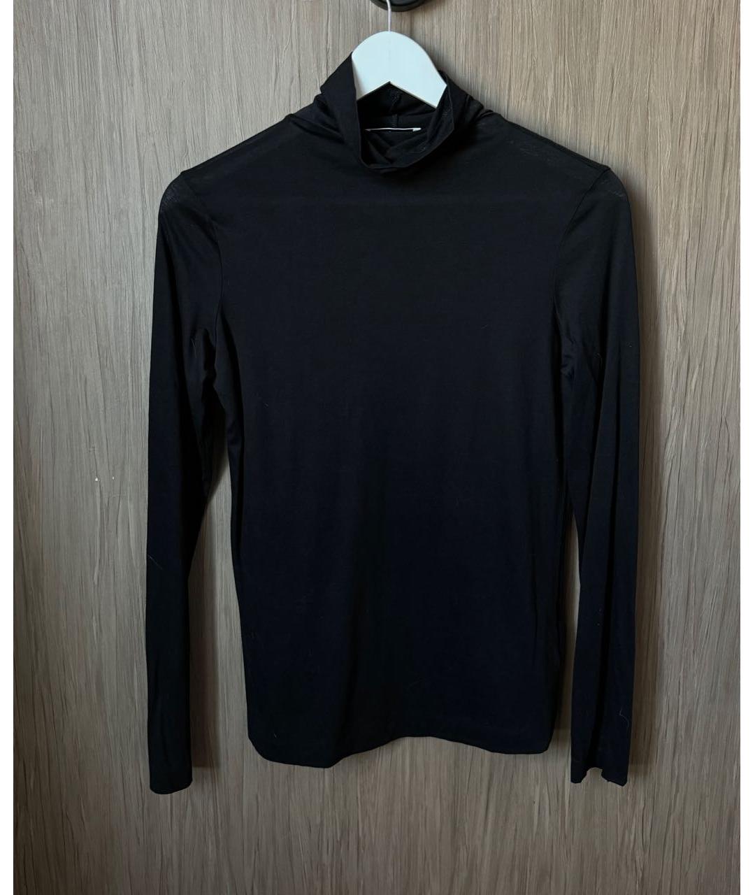 JIL SANDER Черная хлопковая водолазка, фото 5