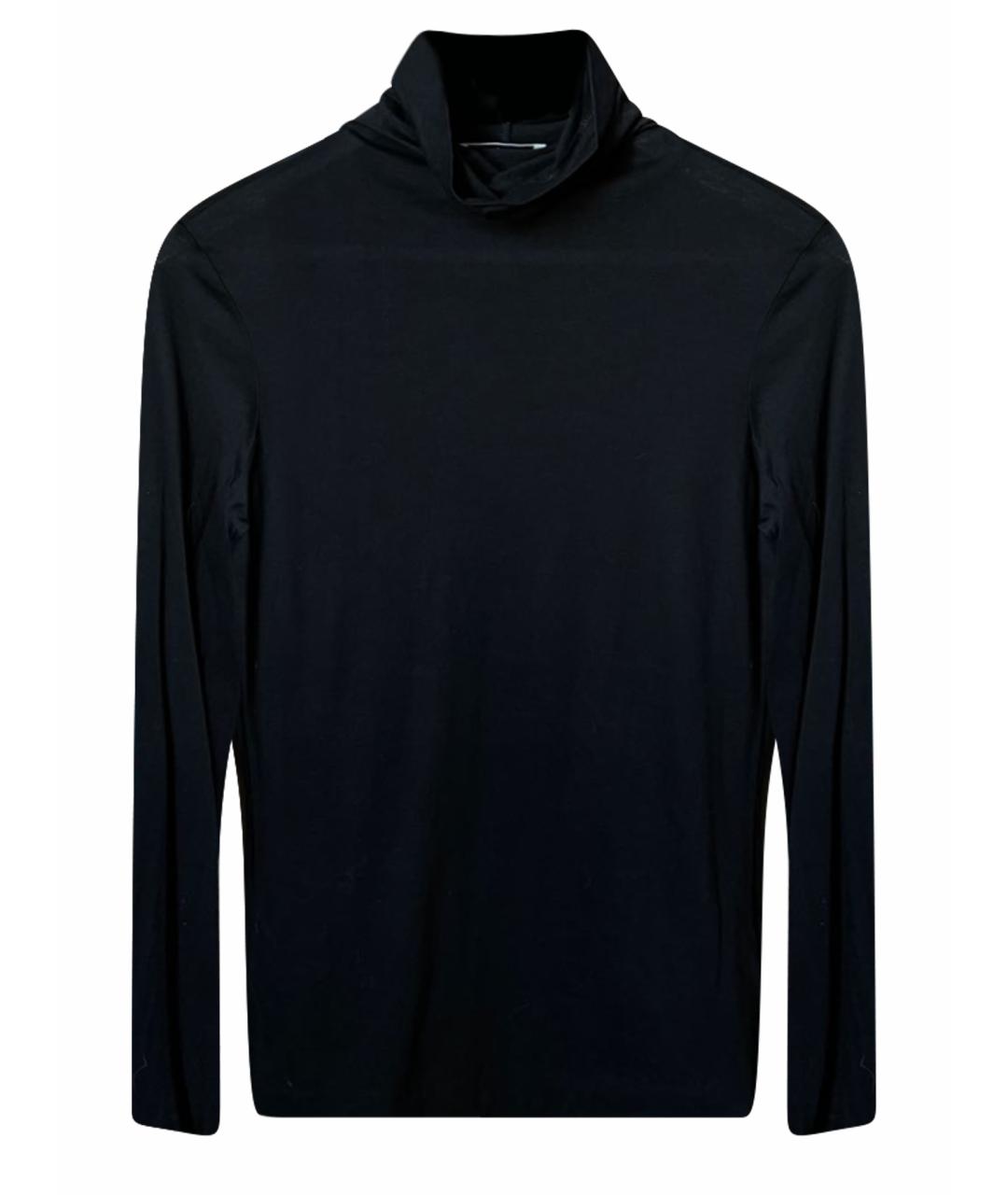 JIL SANDER Черная хлопковая водолазка, фото 1