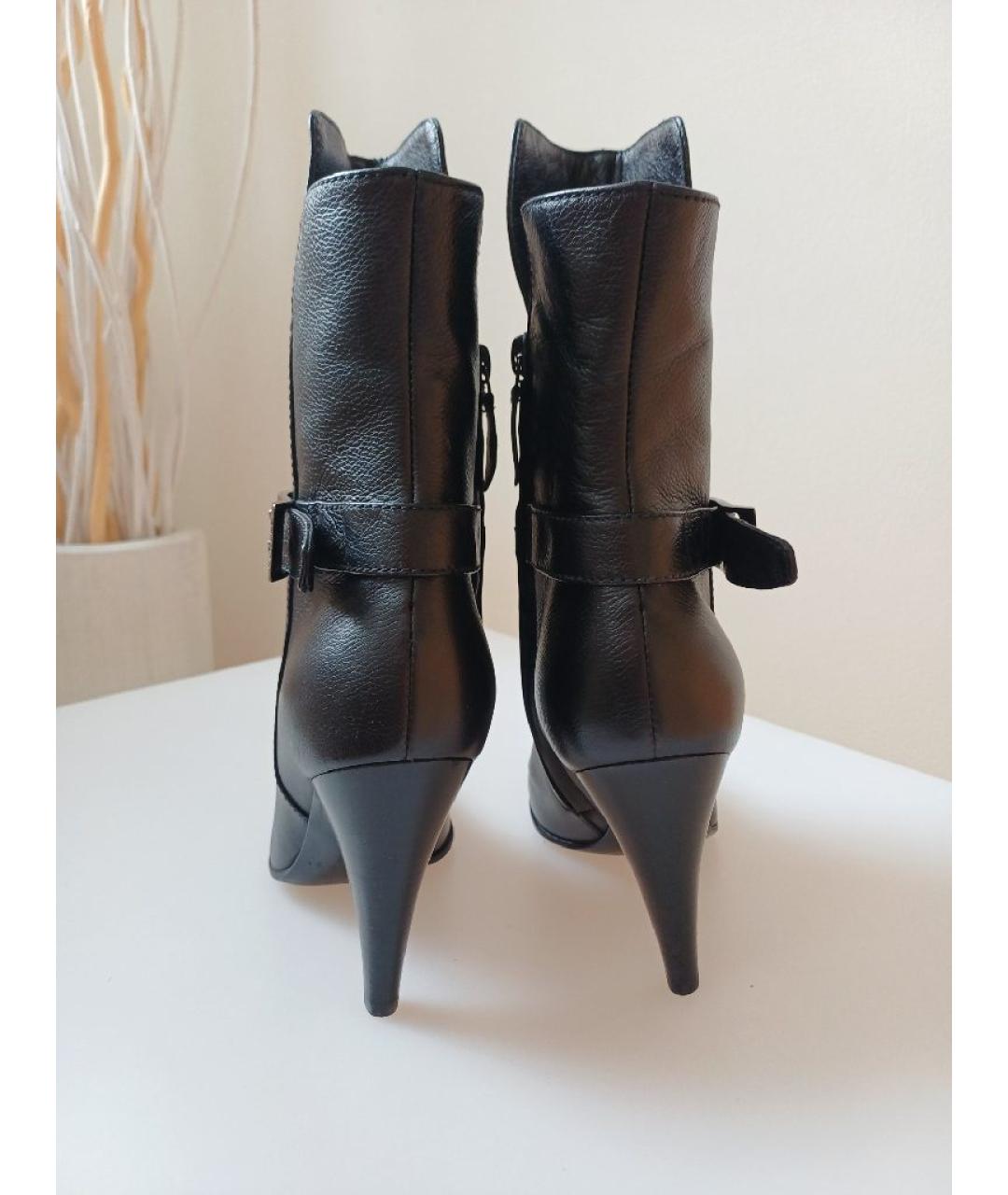 CASADEI Черные кожаные ботильоны, фото 8