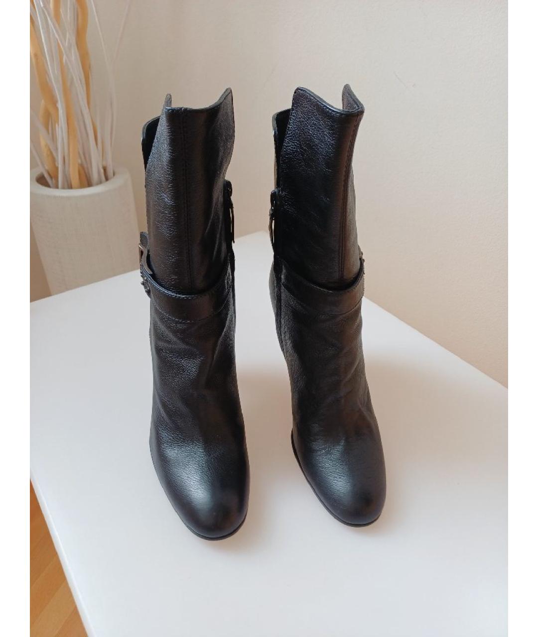CASADEI Черные кожаные ботильоны, фото 7