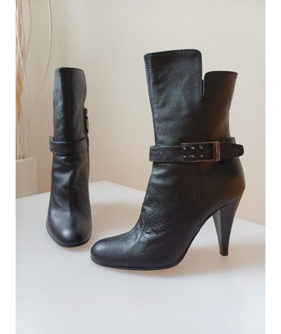CASADEI Черные кожаные ботильоны, фото 5