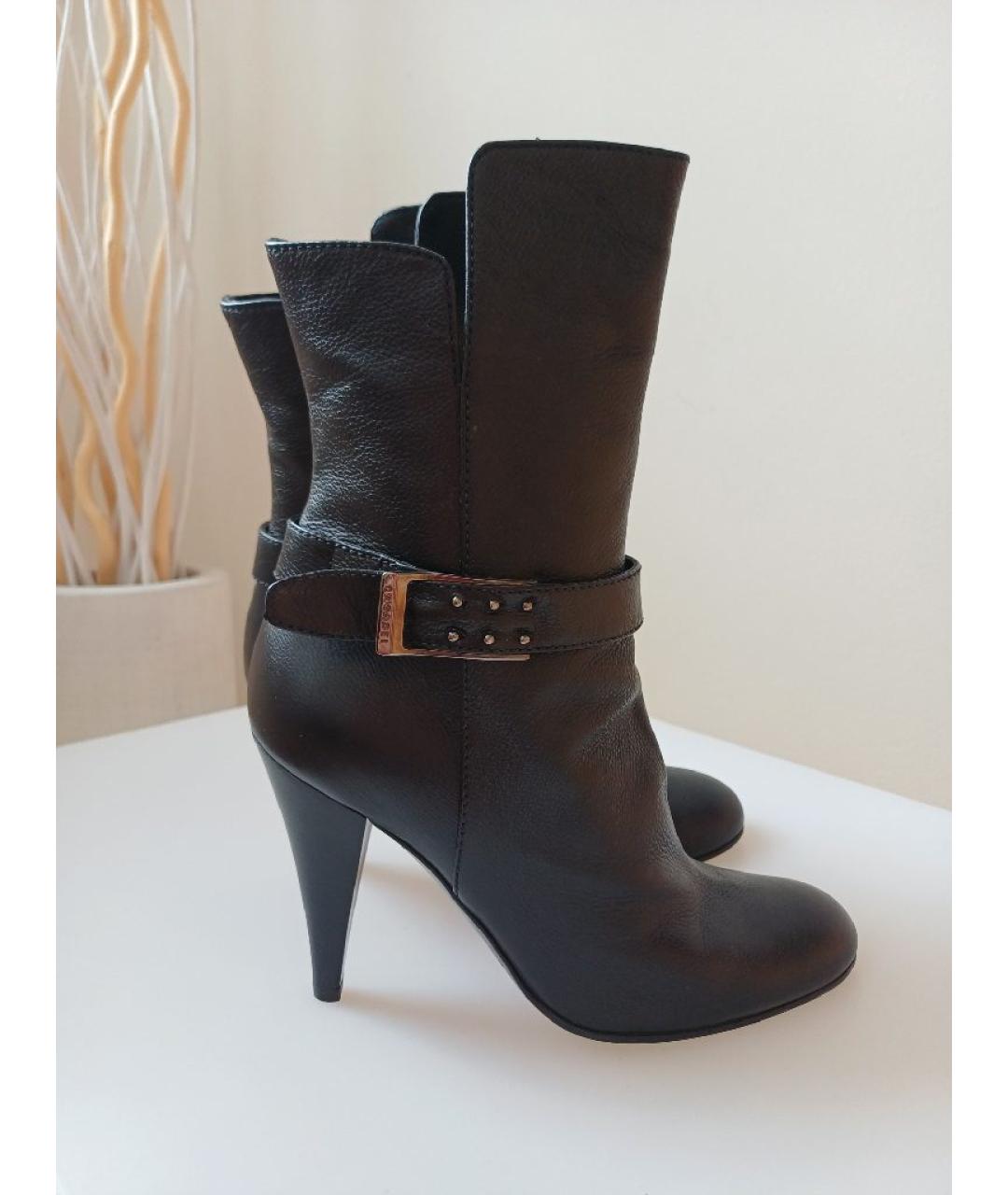 CASADEI Черные кожаные ботильоны, фото 2