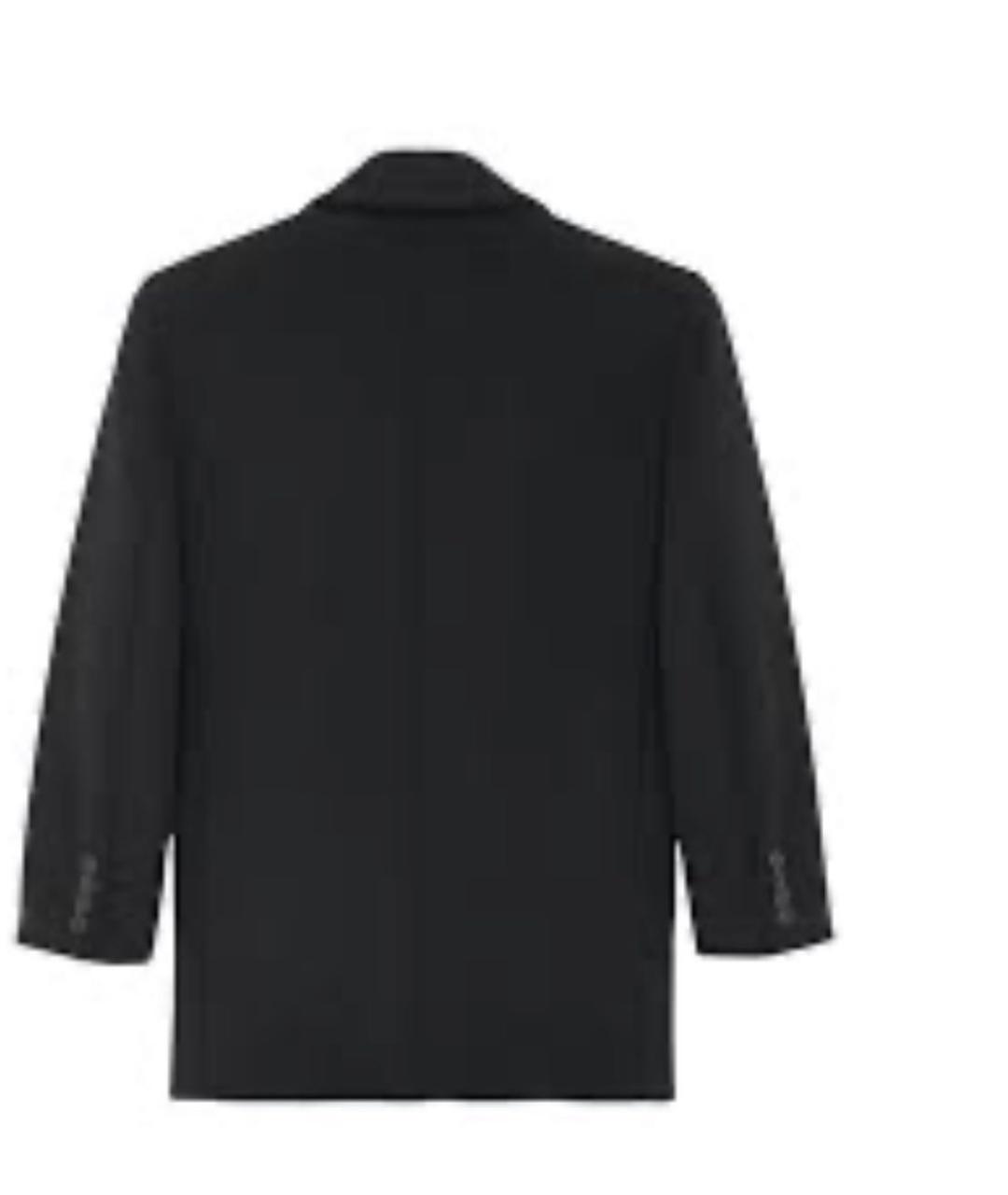 SAINT LAURENT Черное пальто, фото 2