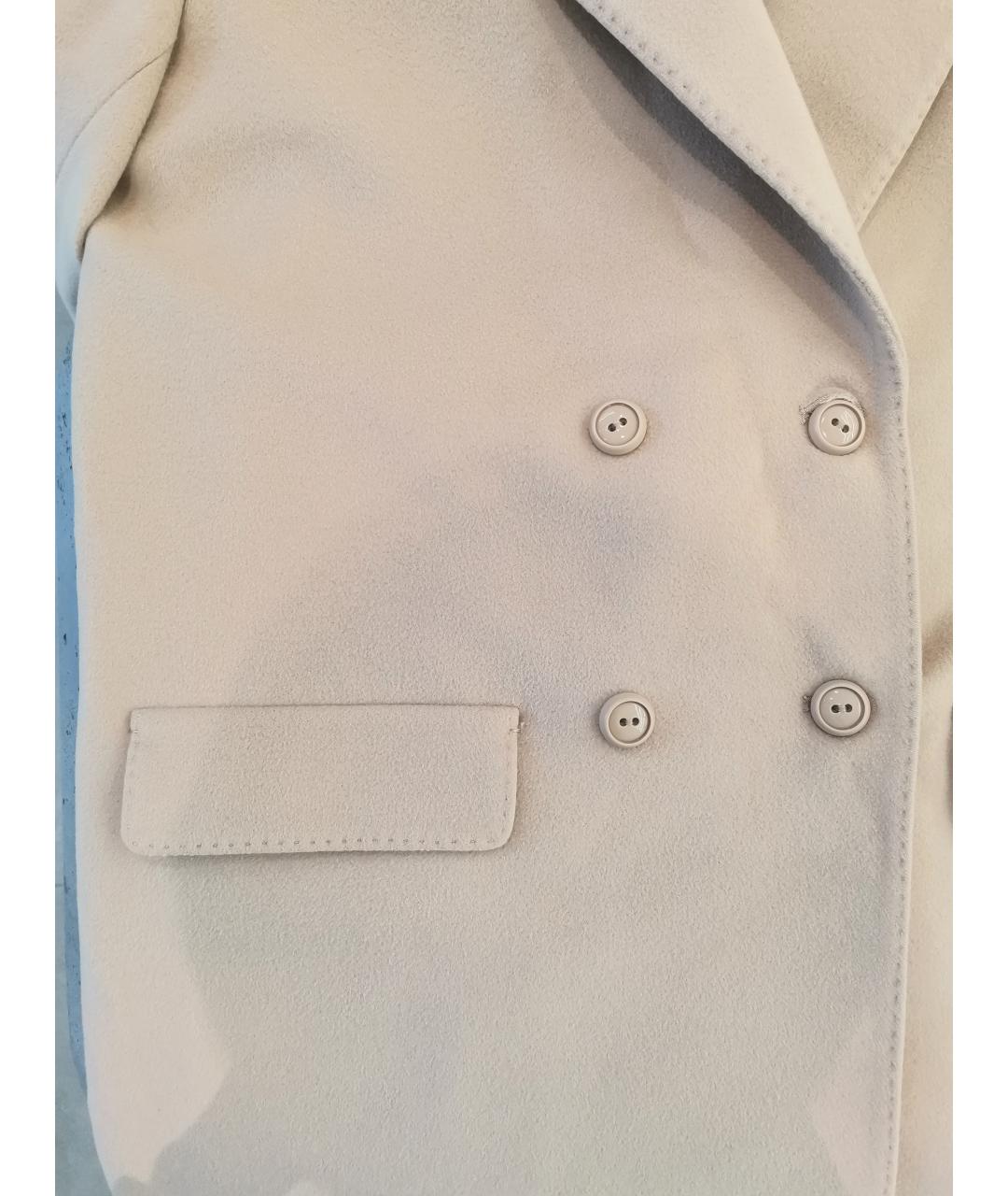 MAX MARA STUDIO Бежевое шерстяное пальто, фото 5