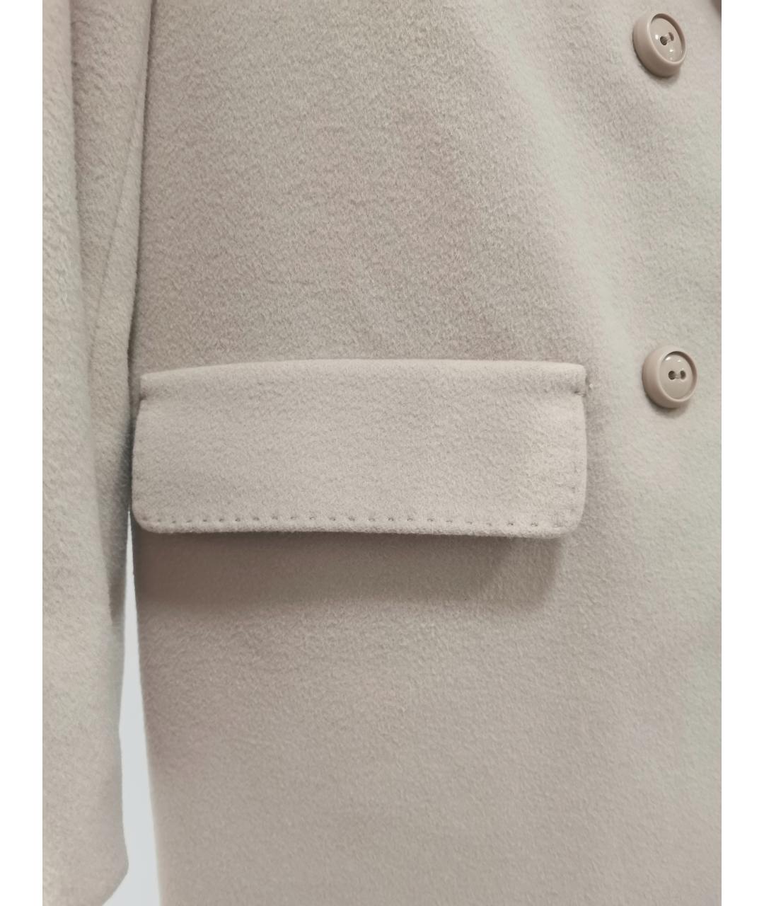 MAX MARA STUDIO Бежевое шерстяное пальто, фото 6