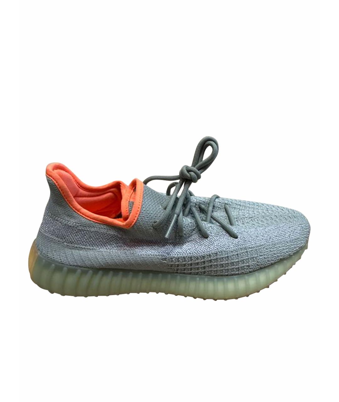 YEEZY Серые резиновые низкие кроссовки / кеды, фото 1