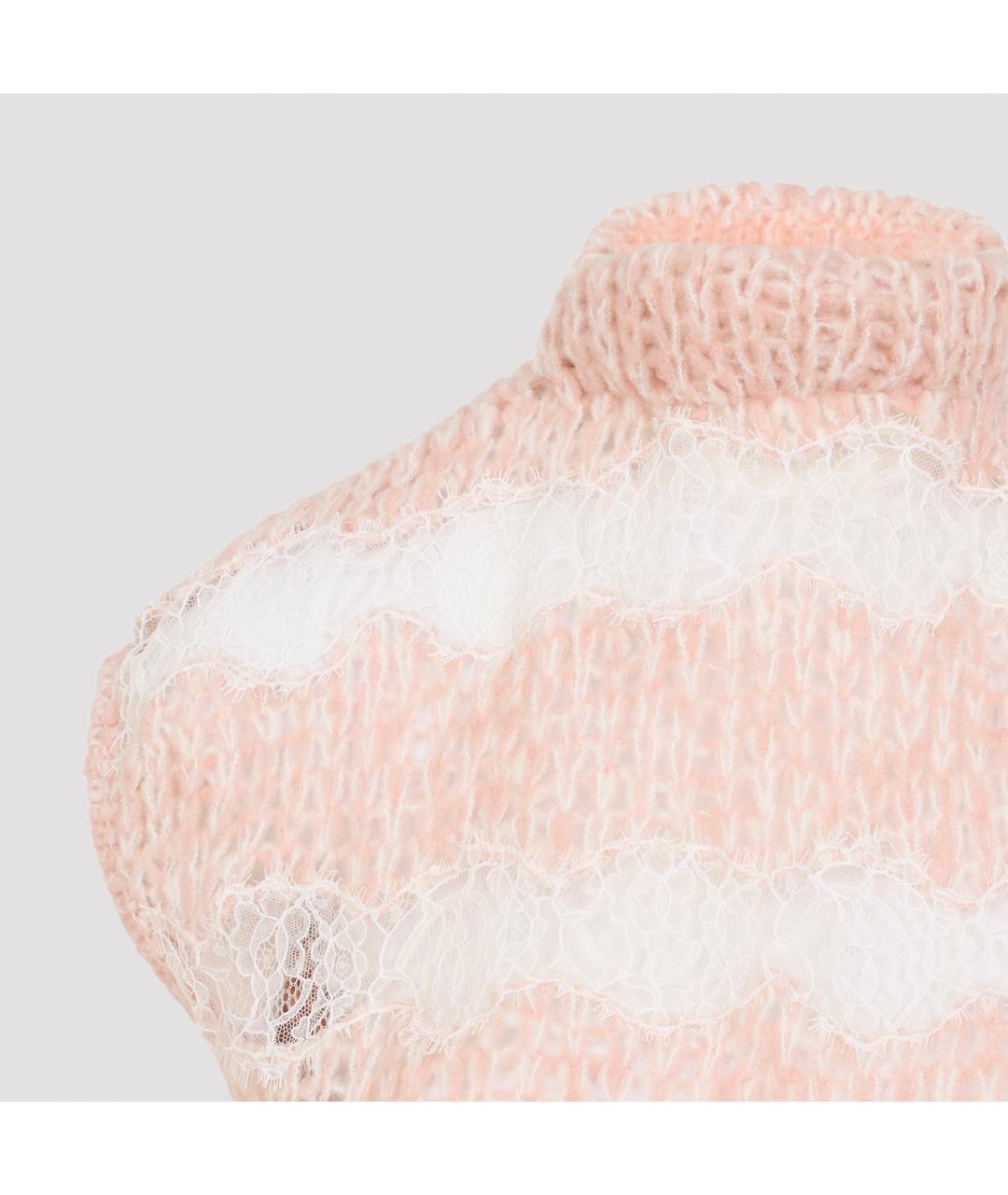 GIAMBATTISTA VALLI Розовая кашемировая жилетка, фото 3