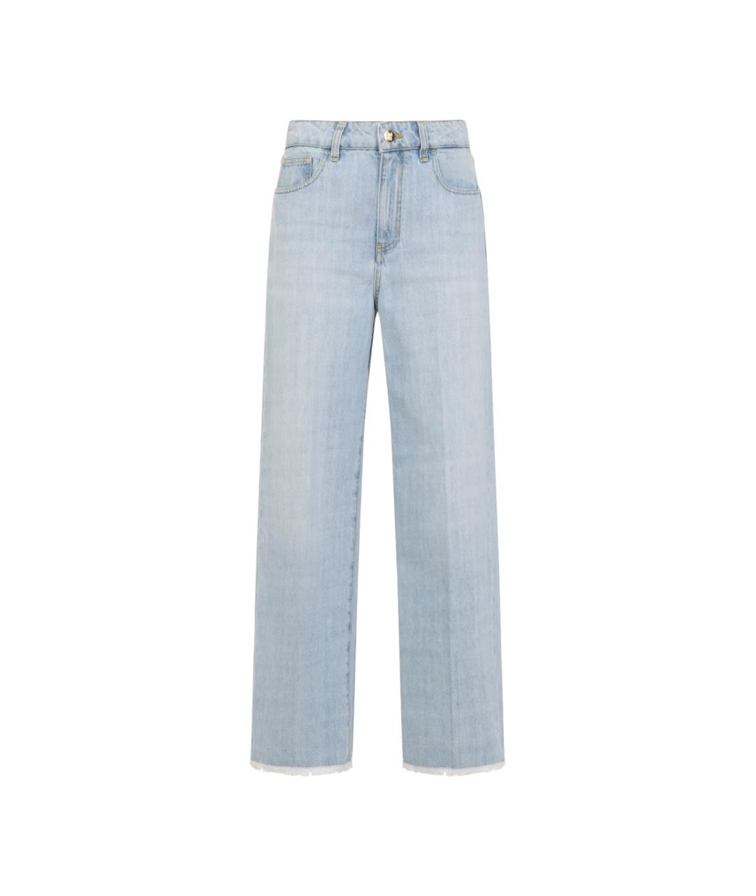 GIAMBATTISTA VALLI Голубые хлопковые прямые джинсы, фото 1