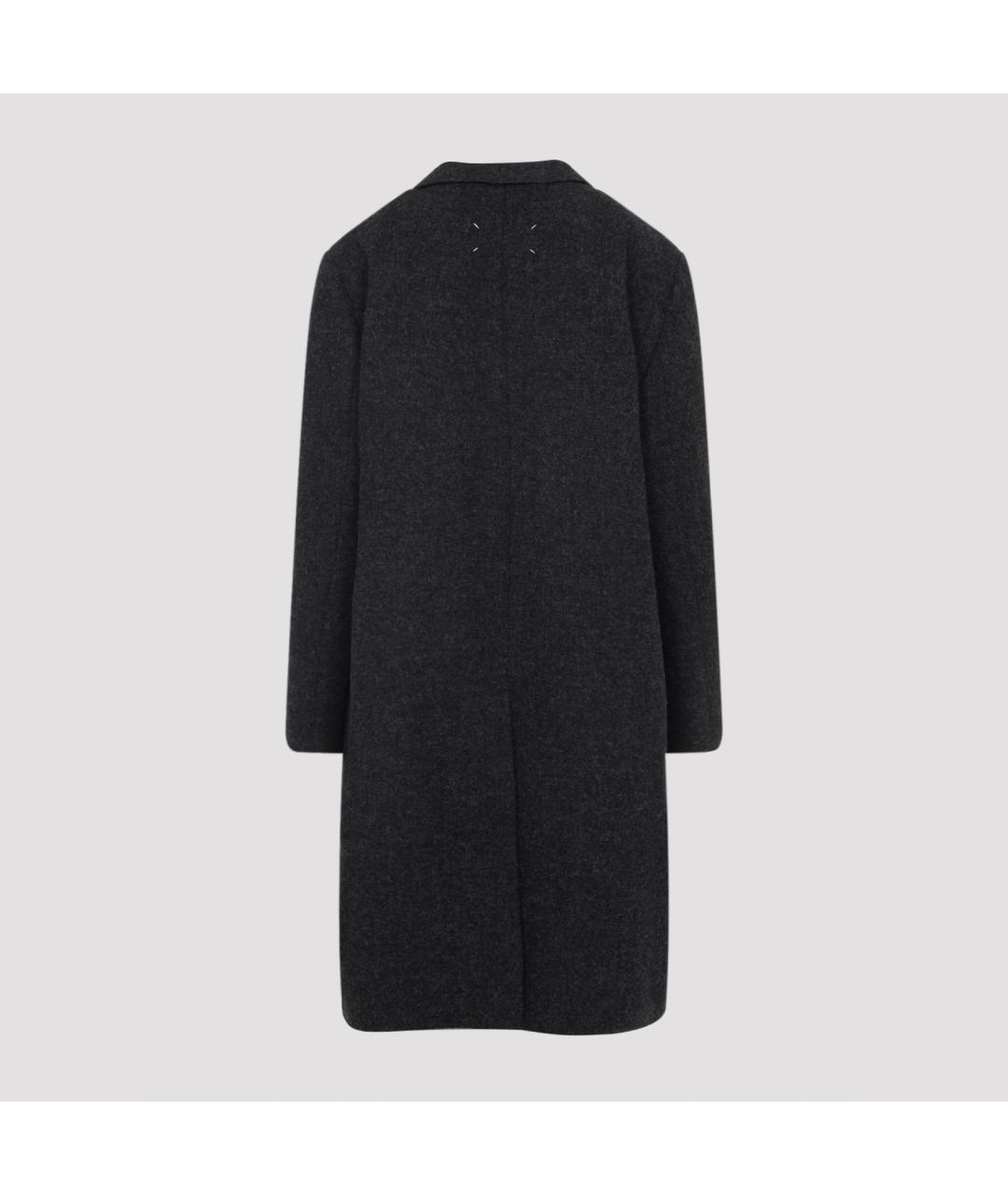 MAISON MARGIELA Серое шерстяное пальто, фото 4