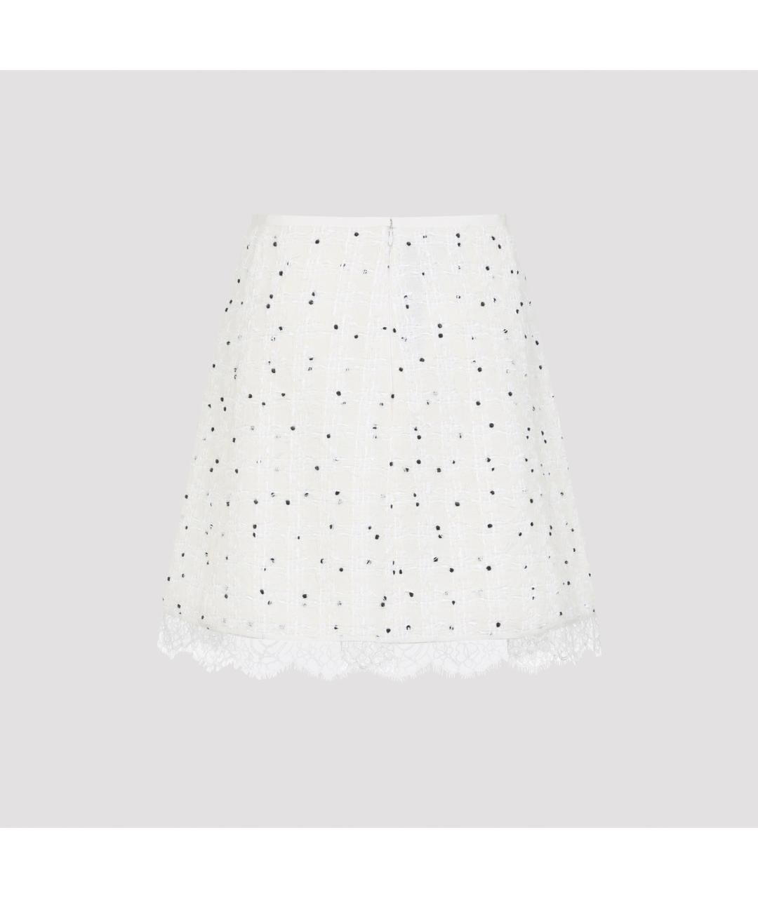 GIAMBATTISTA VALLI Белая хлопковая юбка мини, фото 2