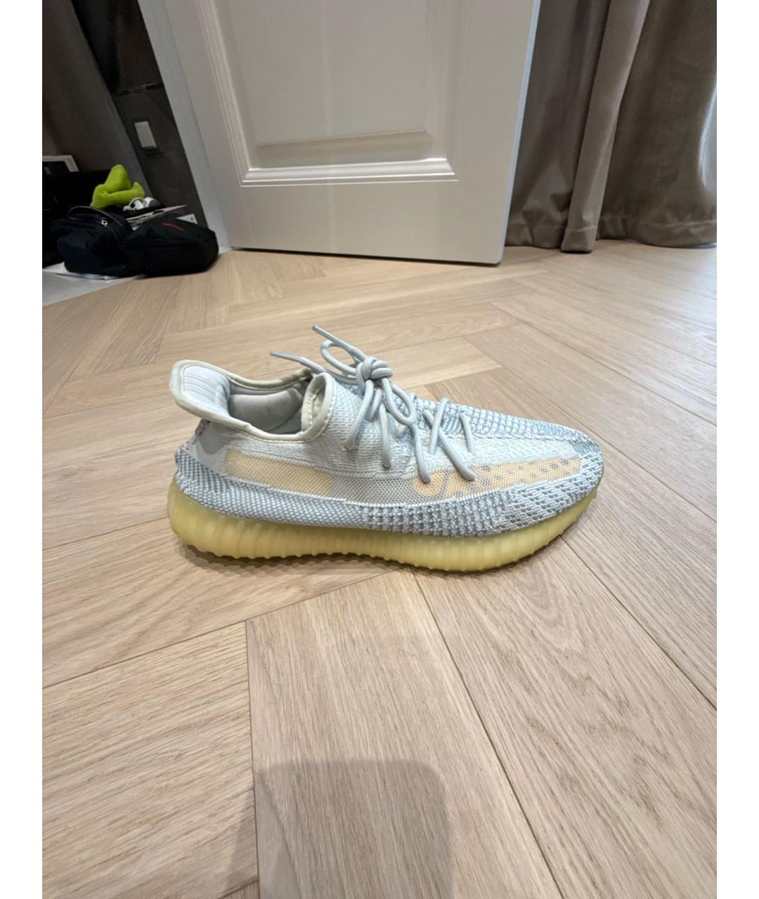 YEEZY Голубые резиновые низкие кроссовки / кеды, фото 5