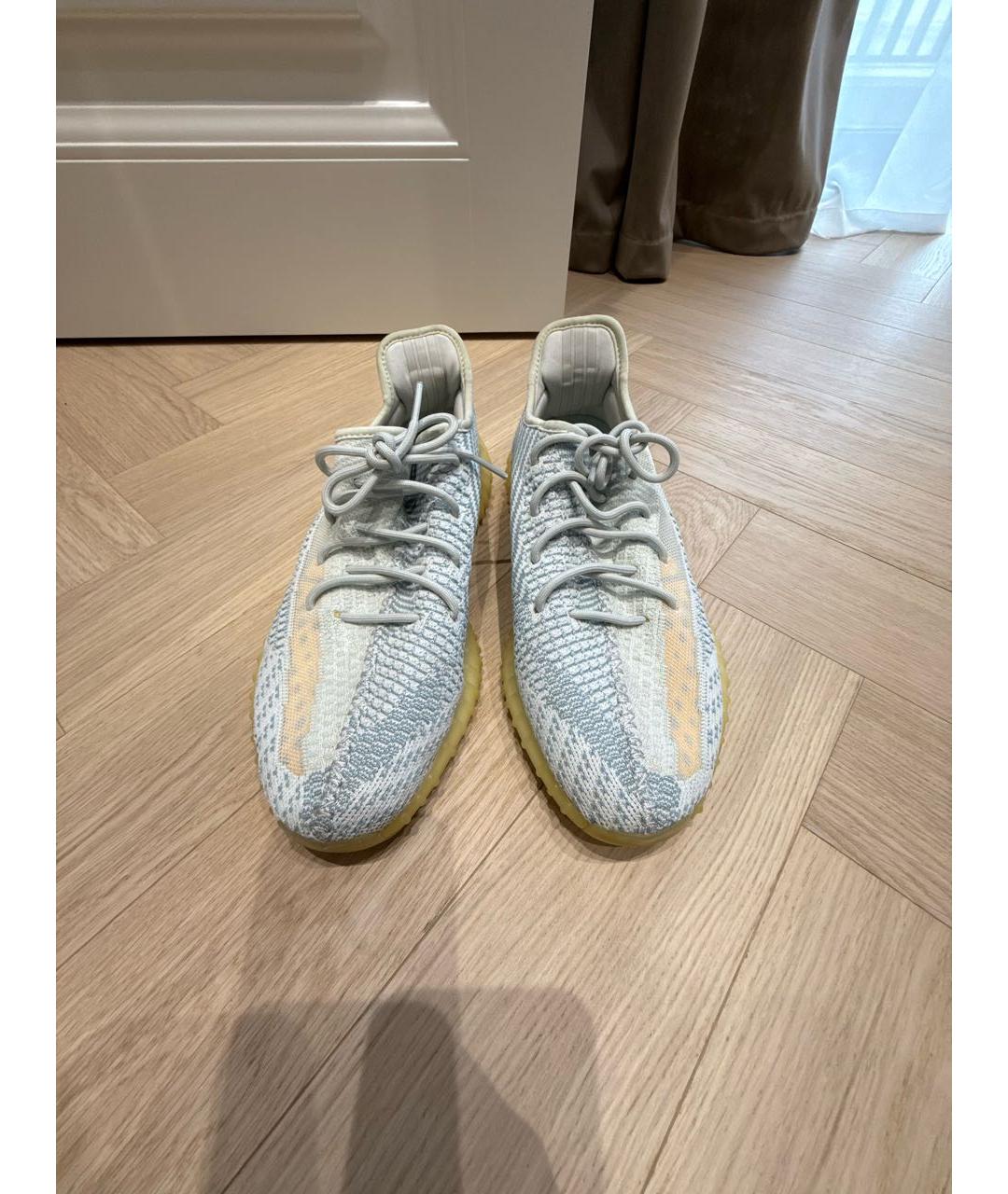 YEEZY Голубые резиновые низкие кроссовки / кеды, фото 3