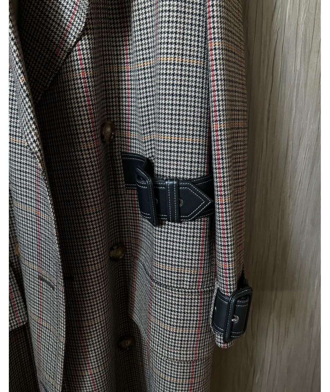BURBERRY Коричневое шерстяное пальто, фото 5