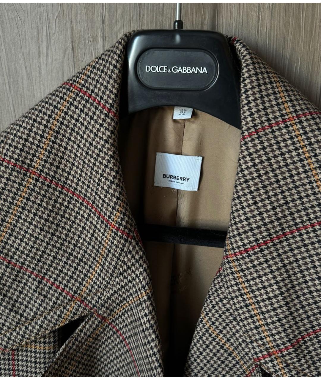 BURBERRY Коричневое шерстяное пальто, фото 3