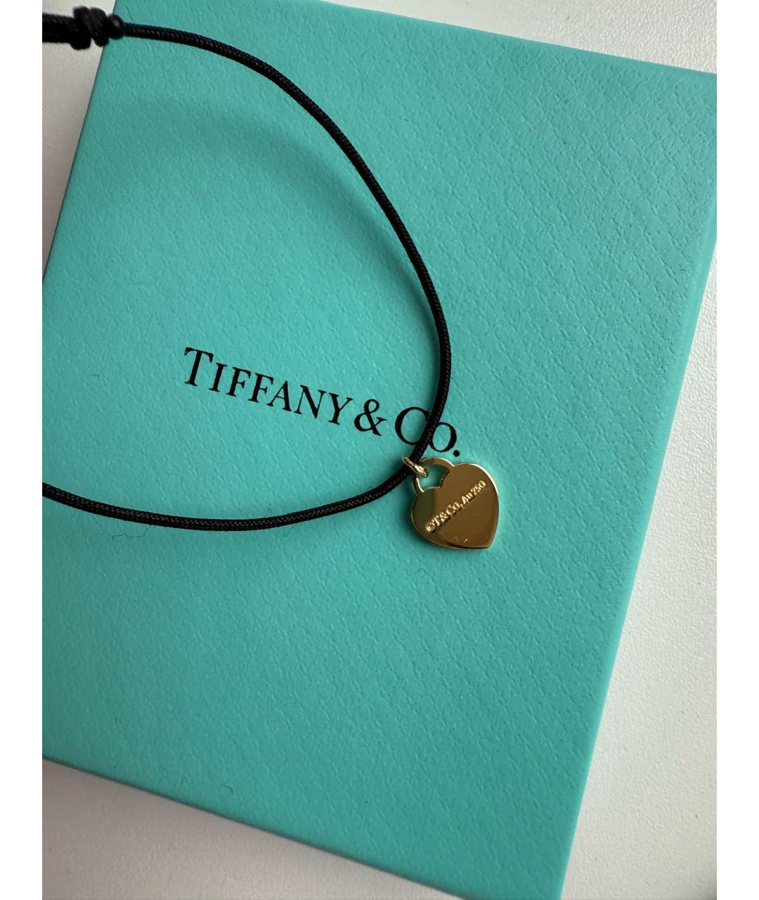 TIFFANY&CO Черный браслет из желтого золота, фото 3