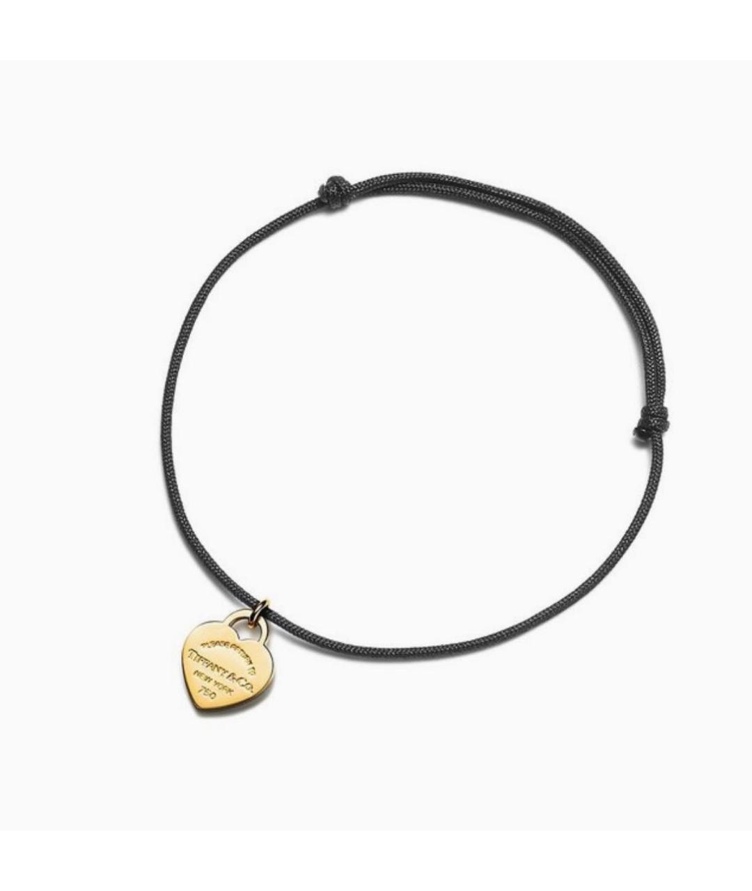 TIFFANY&CO Черный браслет из желтого золота, фото 1
