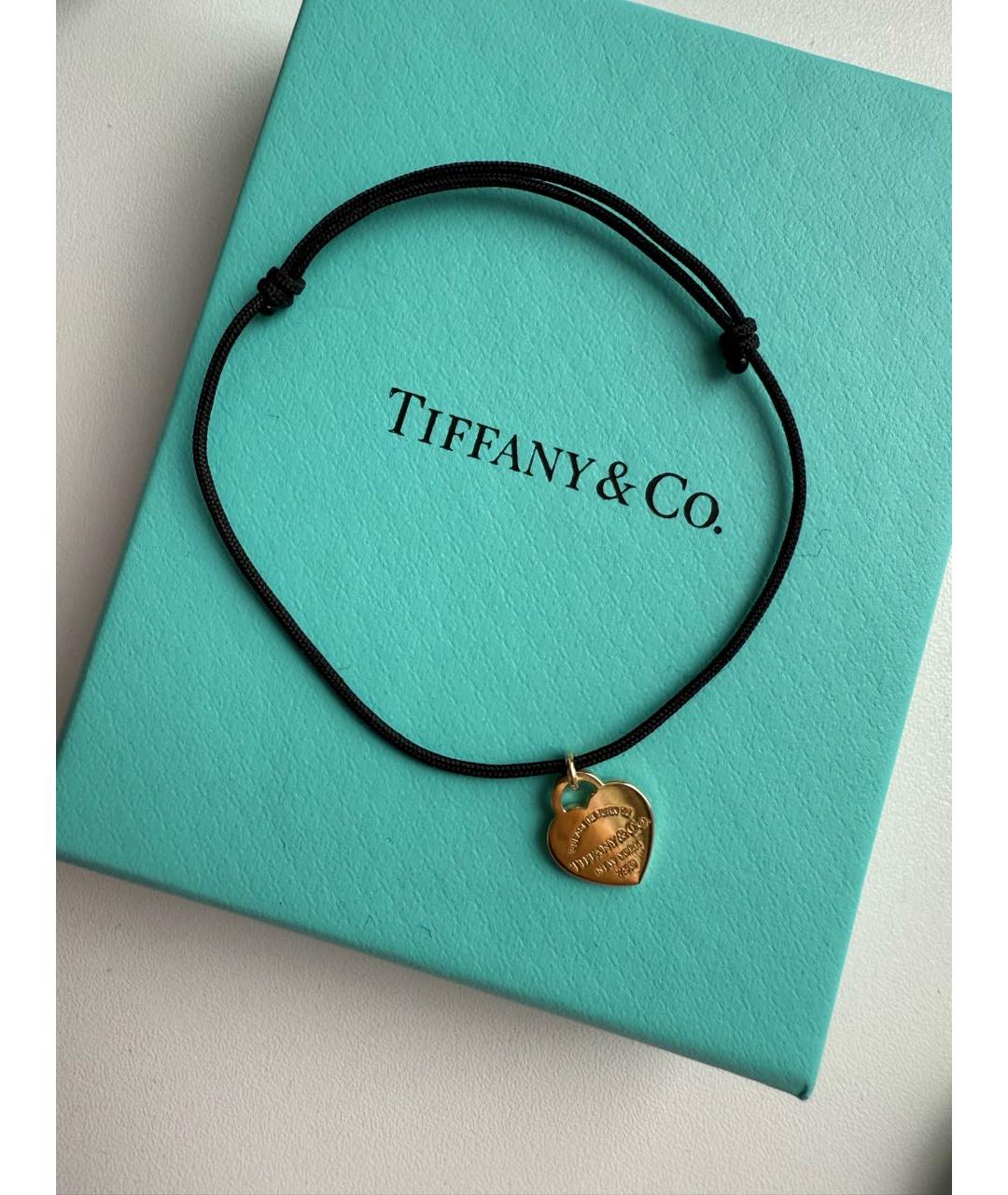 TIFFANY&CO Черный браслет из желтого золота, фото 2