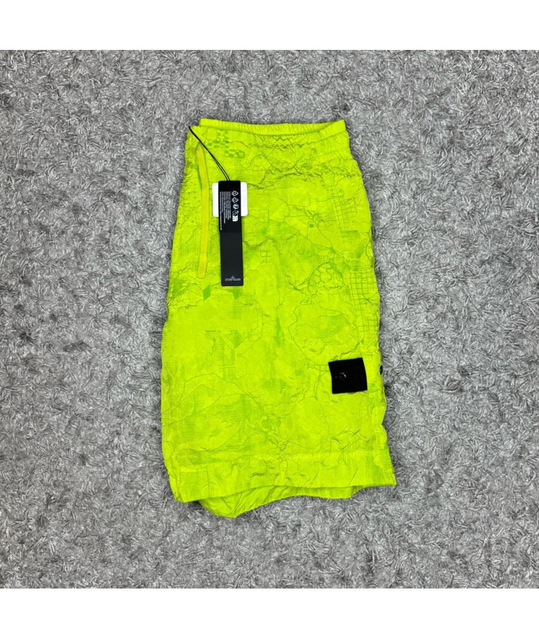 STONE ISLAND SHADOW PROJECT Салатовые шорты, фото 2