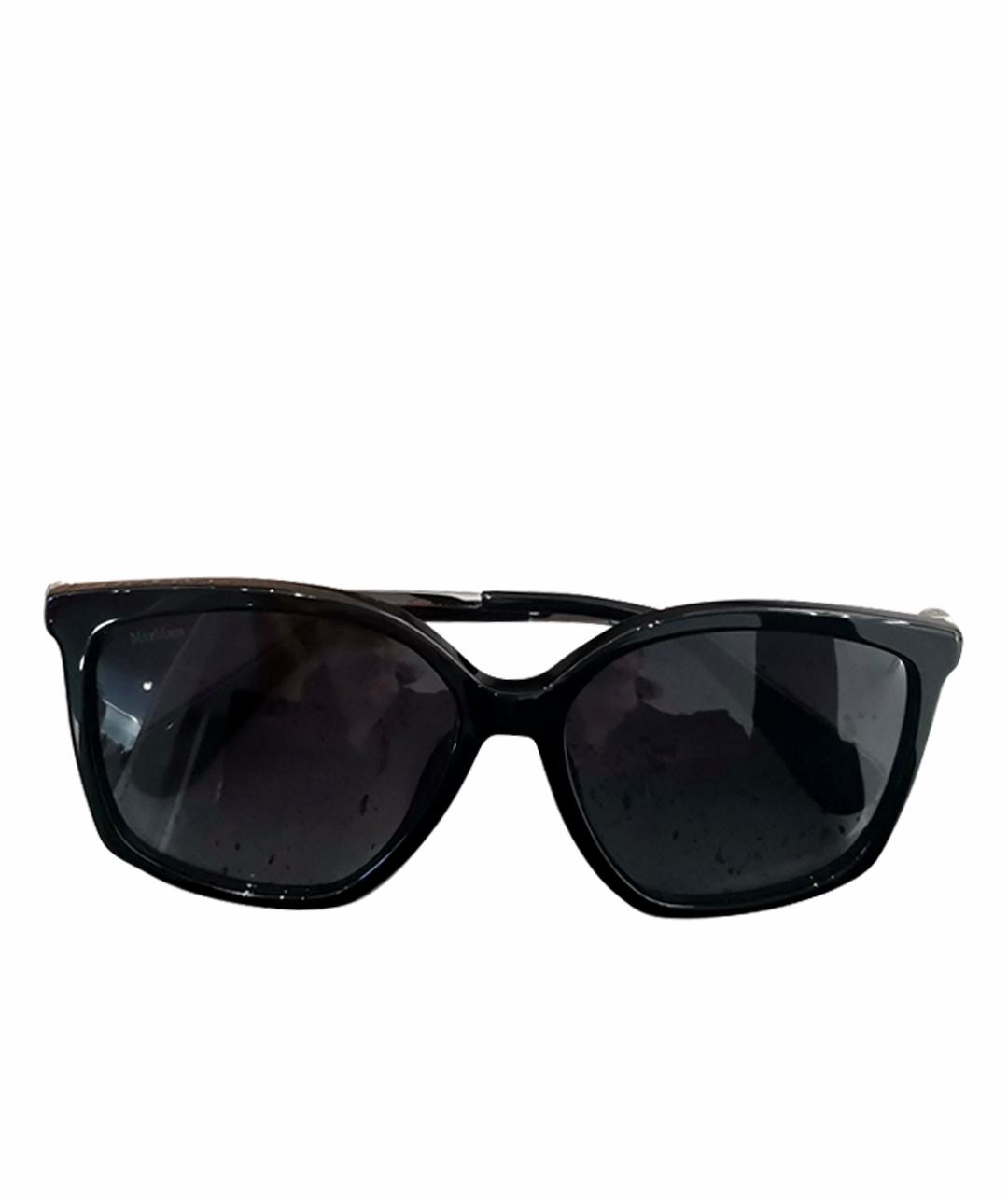 MAX MARA Черные пластиковые солнцезащитные очки, фото 1