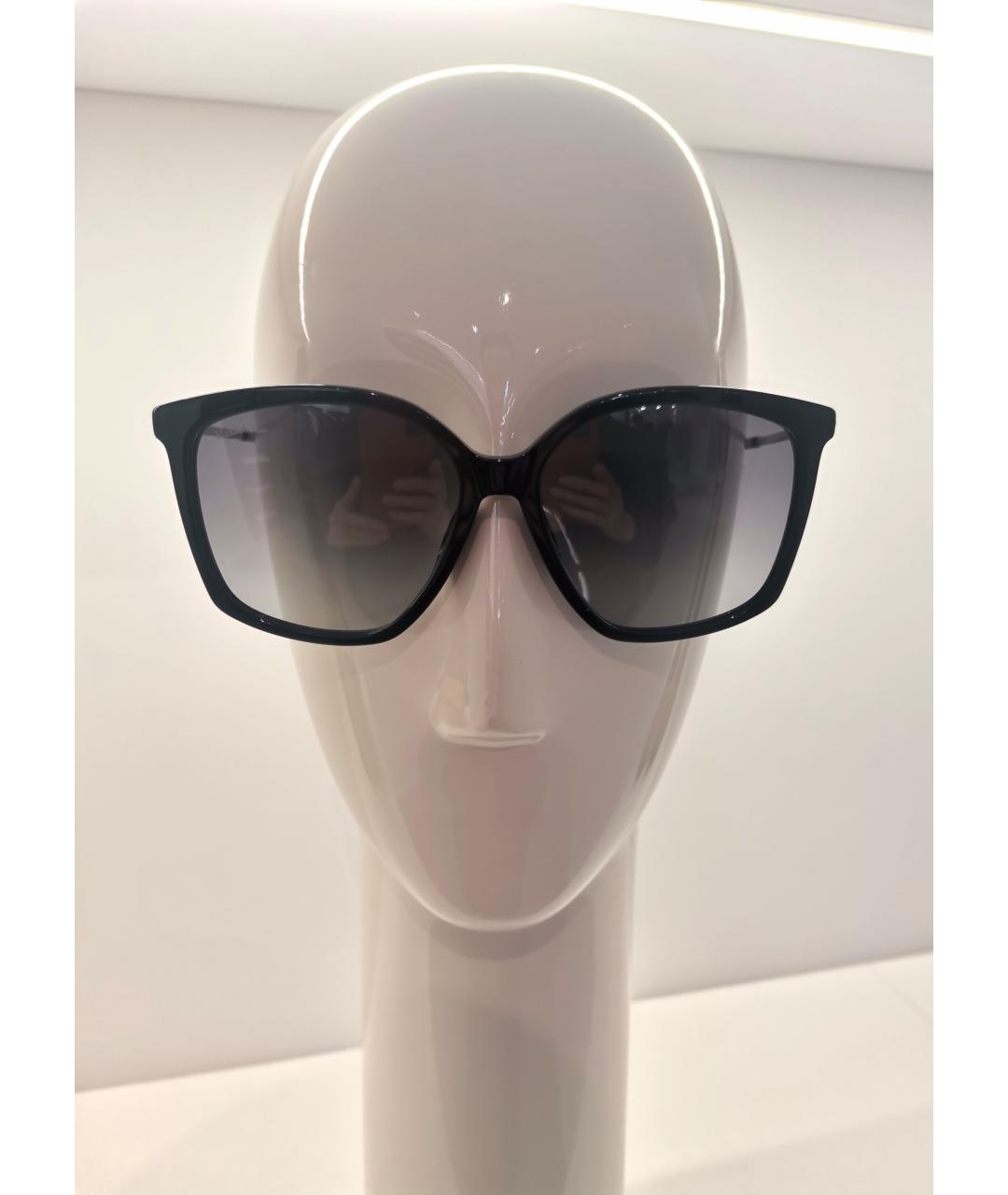 MAX MARA Черные пластиковые солнцезащитные очки, фото 3