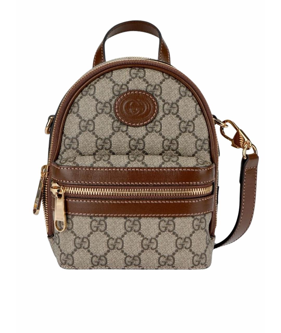 GUCCI Бежевый рюкзак, фото 1
