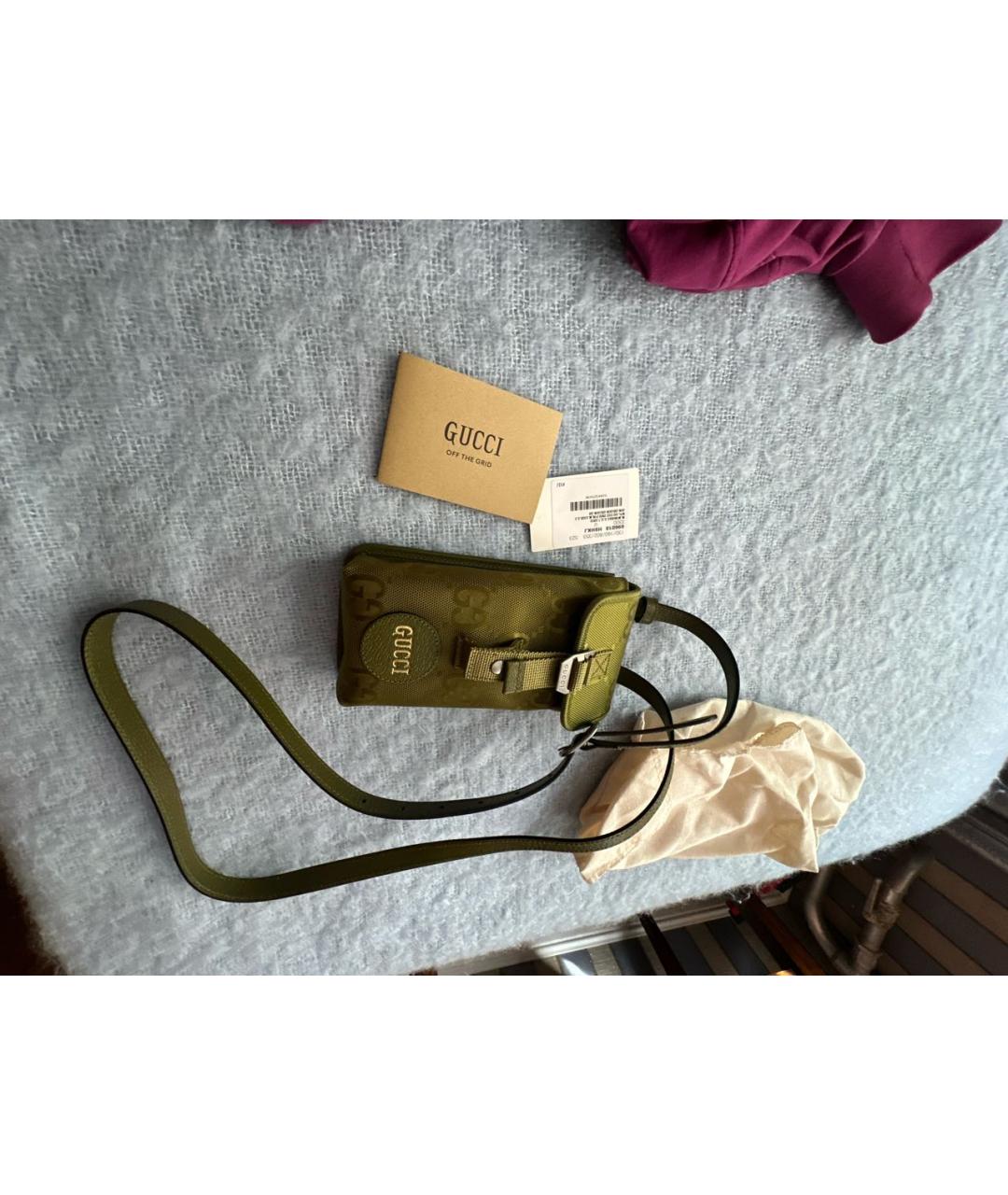 GUCCI Хаки сумка через плечо, фото 2