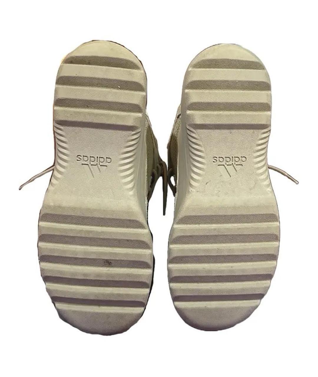 ADIDAS YEEZY Бежевые текстильные кроссовки, фото 2