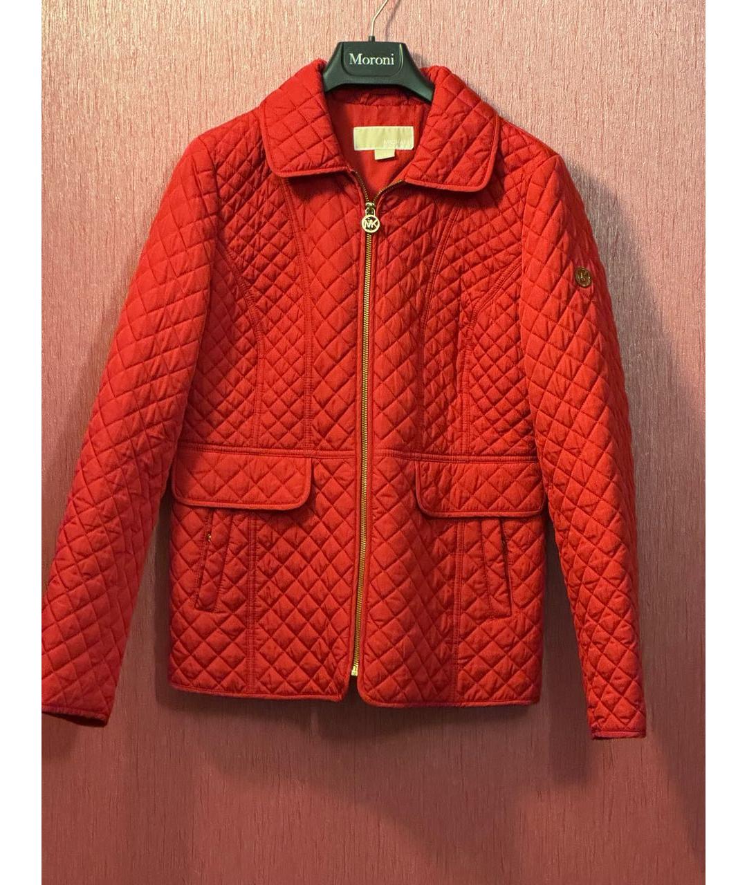 MICHAEL KORS Красная полиэстеровая куртка, фото 6
