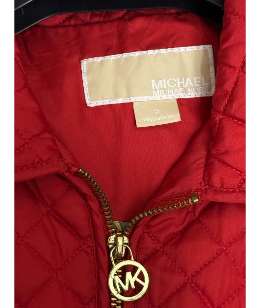 MICHAEL KORS Красная полиэстеровая куртка, фото 3