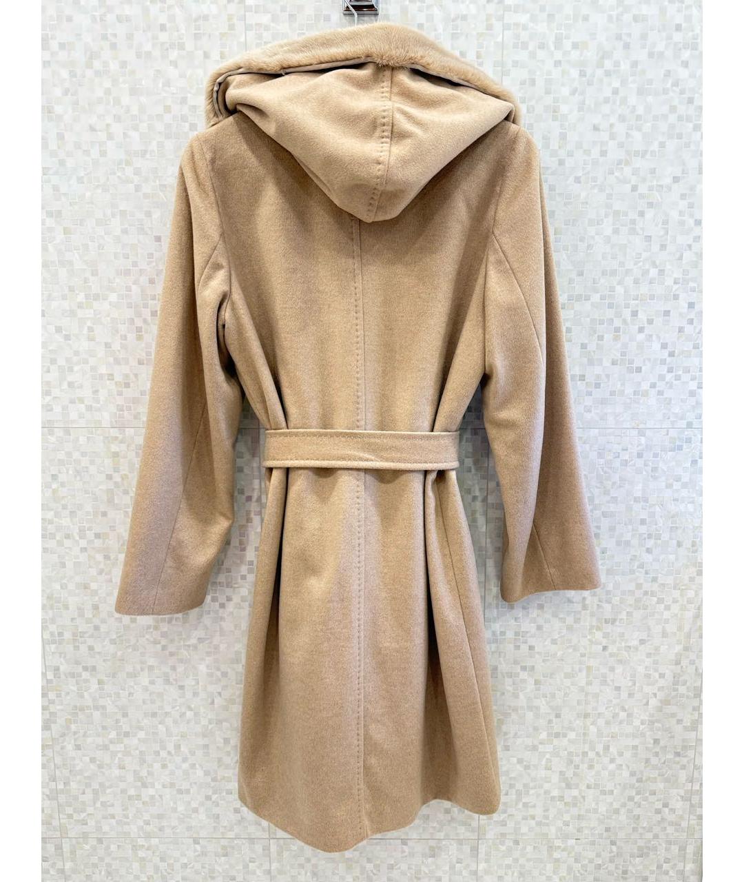 MAX MARA STUDIO Бежевое кашемировое пальто, фото 4