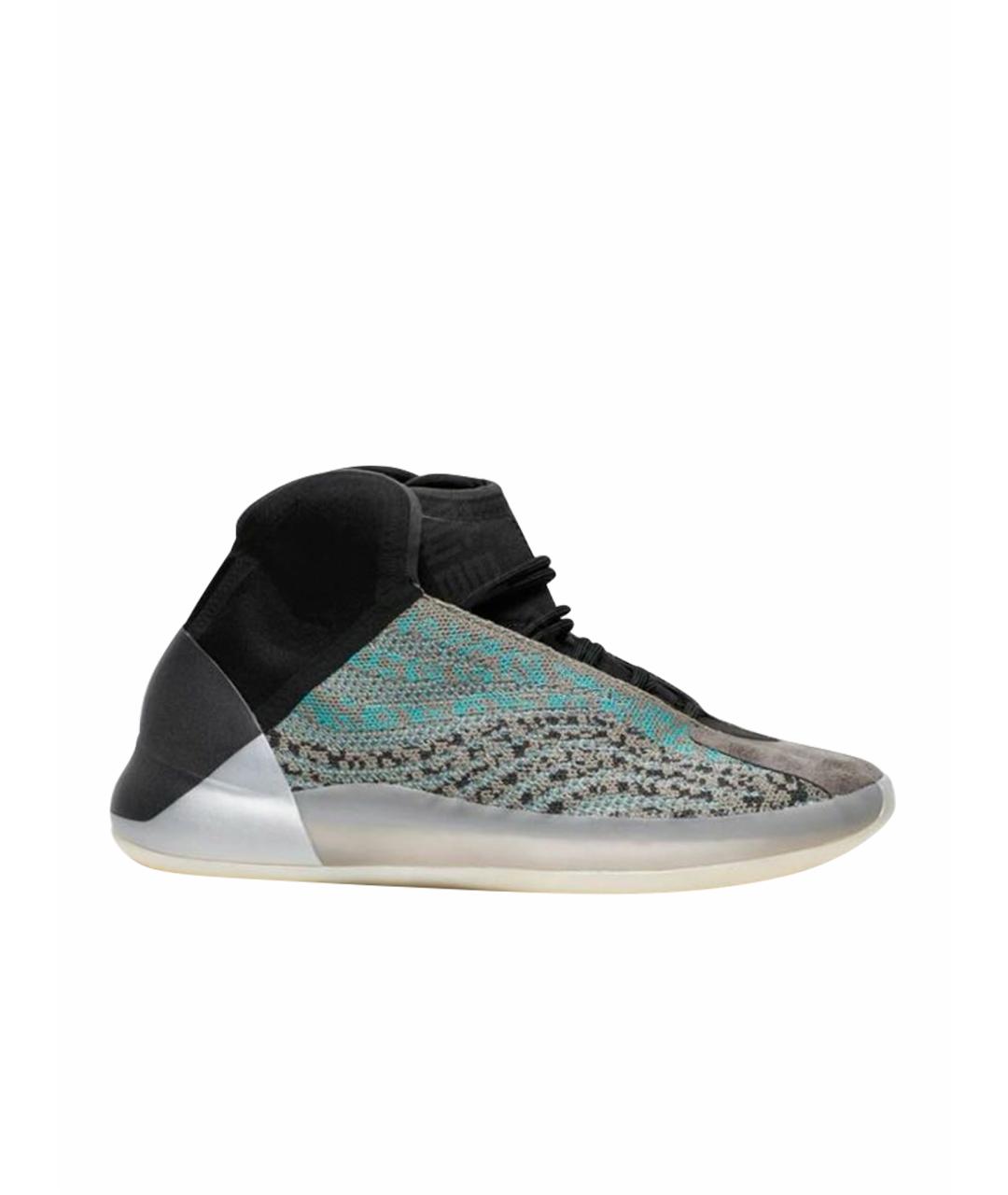 ADIDAS YEEZY Серые текстильные кроссовки, фото 1