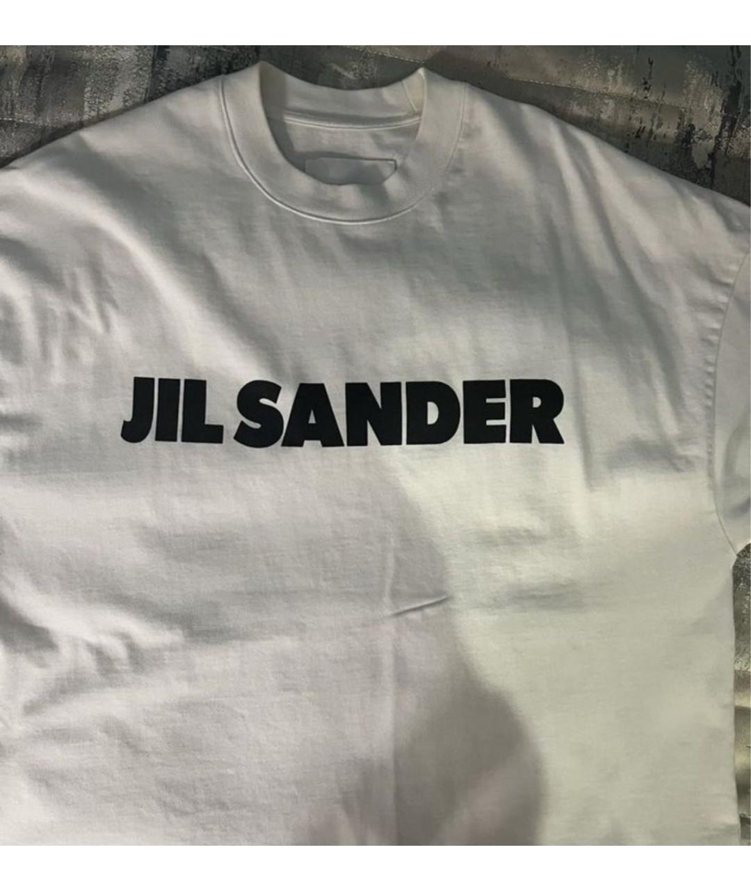JIL SANDER Бежевая хлопковая футболка, фото 2