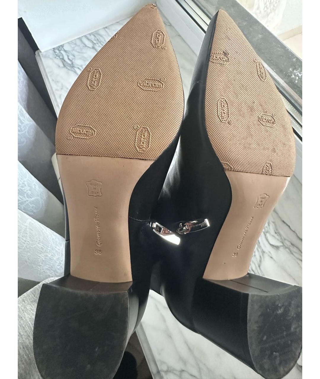 GIANVITO ROSSI Черные кожаные ботинки, фото 5