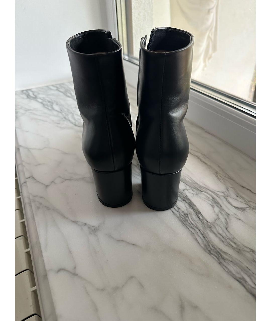 GIANVITO ROSSI Черные кожаные ботинки, фото 4